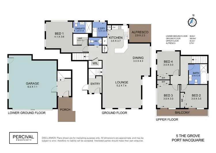 Floorplan of Homely house listing, 5 The Grove, Port Macquarie NSW 2444