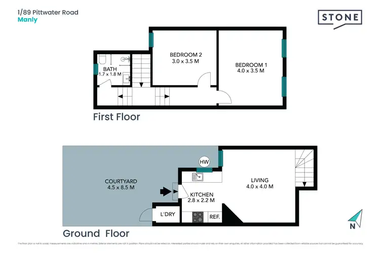 Floorplan of Homely apartment listing, 1/89 Pittwater Road, Manly NSW 2095