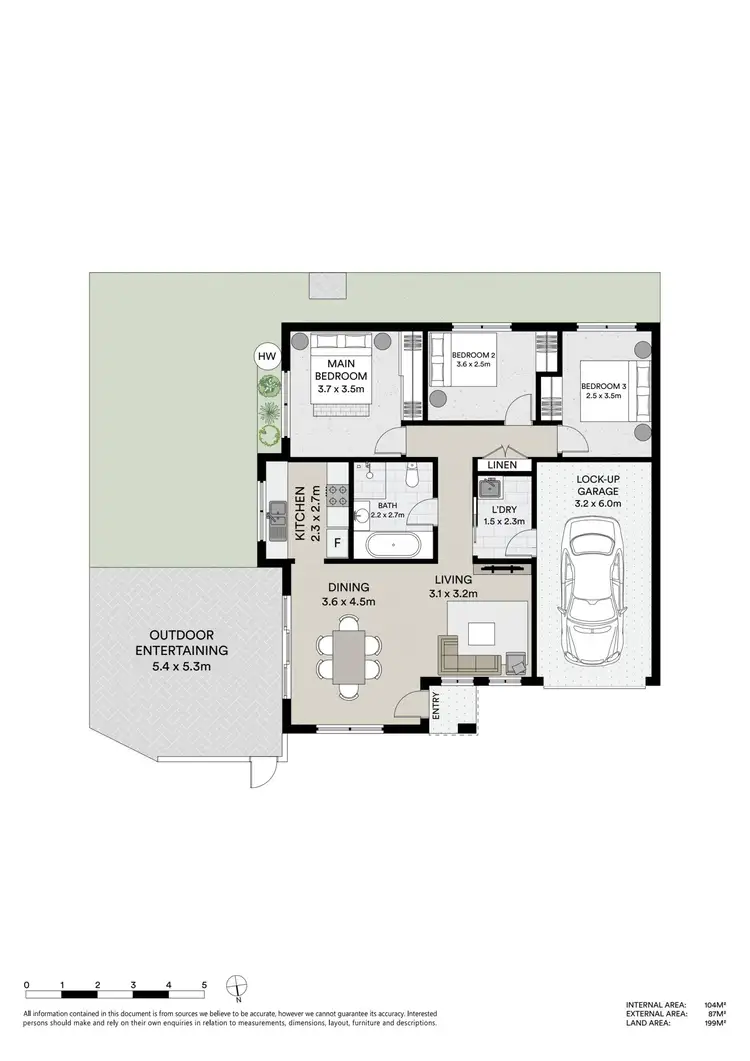 Floorplan of Homely villa listing, 1/16 Coraki Close, Ourimbah NSW 2258