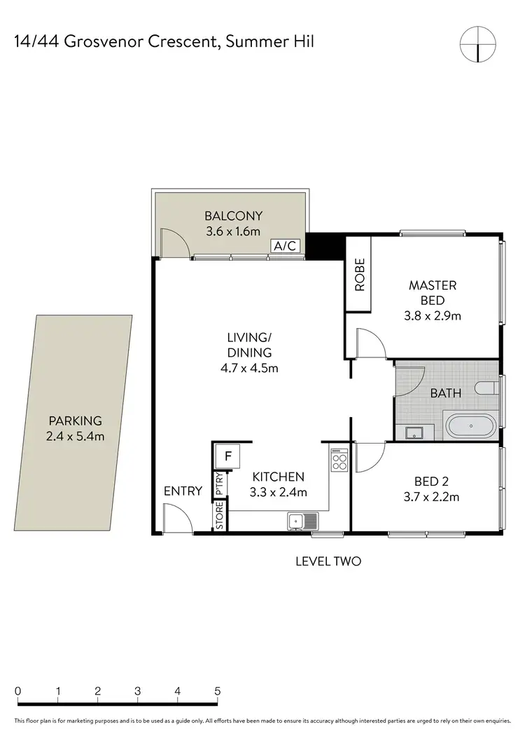 Floorplan of Homely apartment listing, 14/44 Grosvenor Crescent, Summer Hill NSW 2130