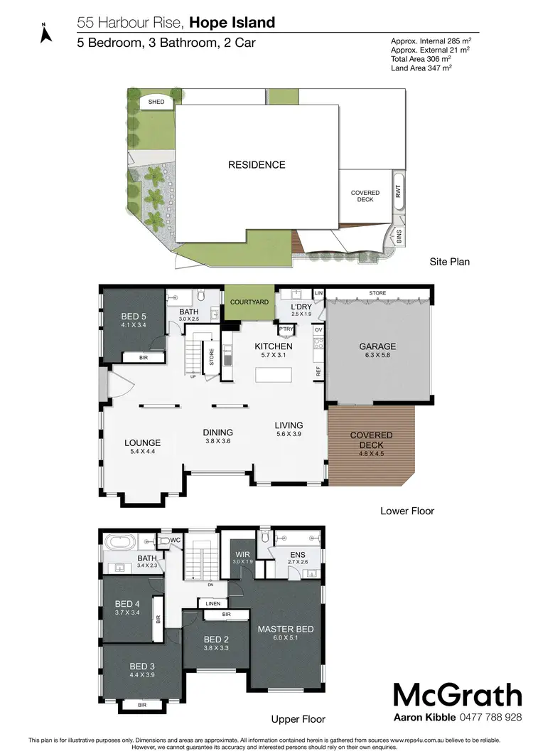 Floorplan of Homely house listing, 55 Harbour Rise, Hope Island QLD 4212