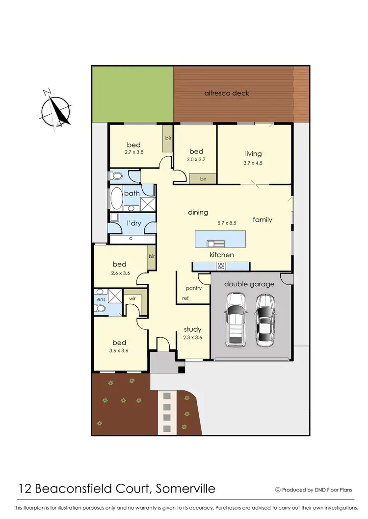 Floorplan of Homely house listing, 12 Beaconsfield Court, Somerville VIC 3912