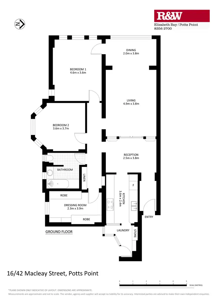 Floorplan of Homely apartment listing, 16/42 Macleay Street, Potts Point NSW 2011