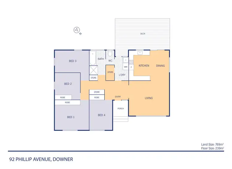 Floorplan of Homely house listing, 92 Phillip Avenue, Downer ACT 2602