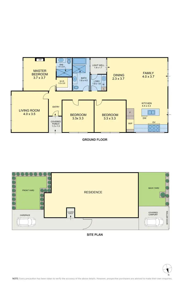 Floorplan of Homely house listing, 337 Buckley Street, Aberfeldie VIC 3040