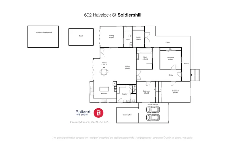 Floorplan of Homely house listing, 602 Havelock Street, Soldiers Hill VIC 3350