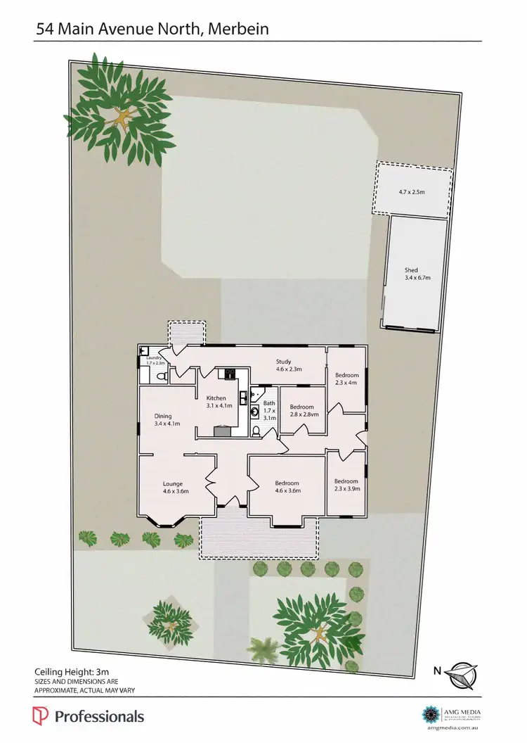 Floorplan of Homely house listing, 54 Main Avenue North, Merbein VIC 3505