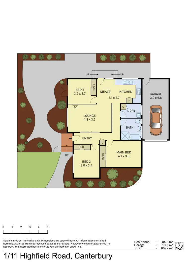 Floorplan of Homely unit listing, 1/11 Highfield Road, Canterbury VIC 3126