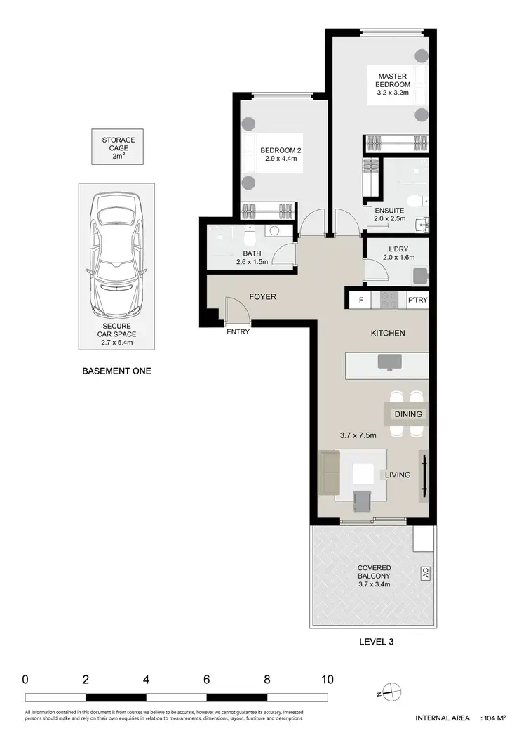 Floorplan of Homely apartment listing, 64/9 Bell Street, Hornsby NSW 2077