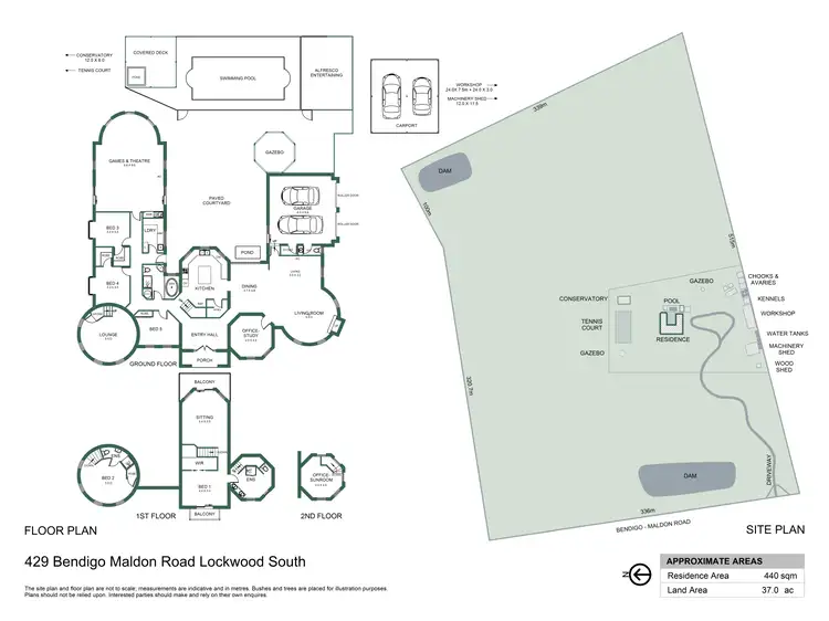 Floorplan of Homely house listing, 429 Bendigo-Maldon Road, Lockwood South VIC 3551