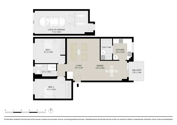 Floorplan of Homely apartment listing, 18/16 Grace Campbell Crescent, Hillsdale NSW 2036
