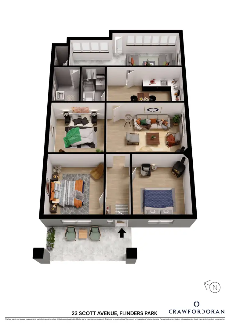 Floorplan of Homely house listing, 23 Scott Avenue, Flinders Park SA 5025