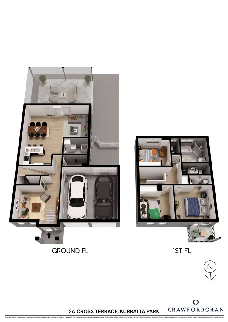 Floorplan of Homely townhouse listing, 2A Cross Terrace, Kurralta Park SA 5037