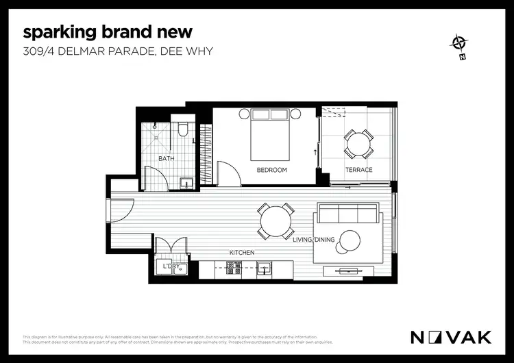 Floorplan of Homely apartment listing, 309/4 Delmar Parade, Dee Why NSW 2099