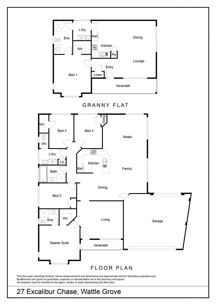 Floorplan of Homely house listing, 27 Excalibur Chase, Wattle Grove WA 6107