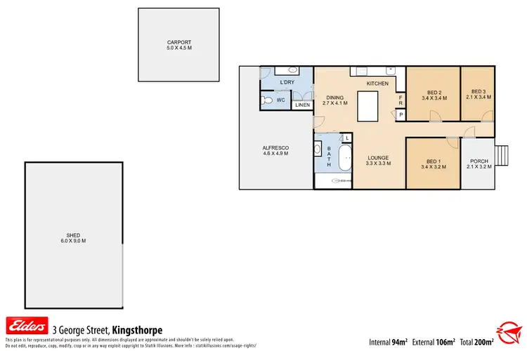 Floorplan of Homely house listing, 3 George Street, Kingsthorpe QLD 4400