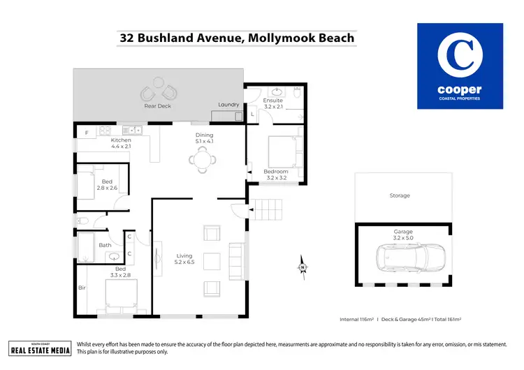 Floorplan of Homely house listing, 32 Bushland Avenue, Mollymook Beach NSW 2539
