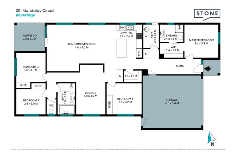 Floorplan of Homely house listing, 301 Mandalay Circuit, Beveridge VIC 3753