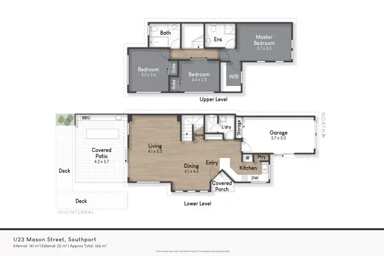 Floorplan of Homely townhouse listing, 1/23 Mason Street, Southport QLD 4215