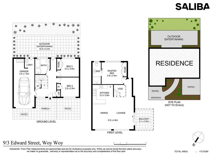 Floorplan of Homely townhouse listing, 9/3 Edward Street, Woy Woy NSW 2256