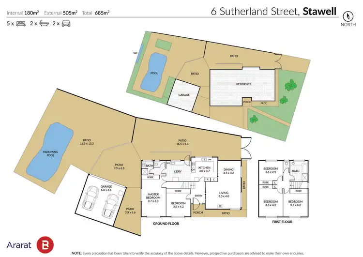 Floorplan of Homely house listing, 6 Sutherland Street, Stawell VIC 3380