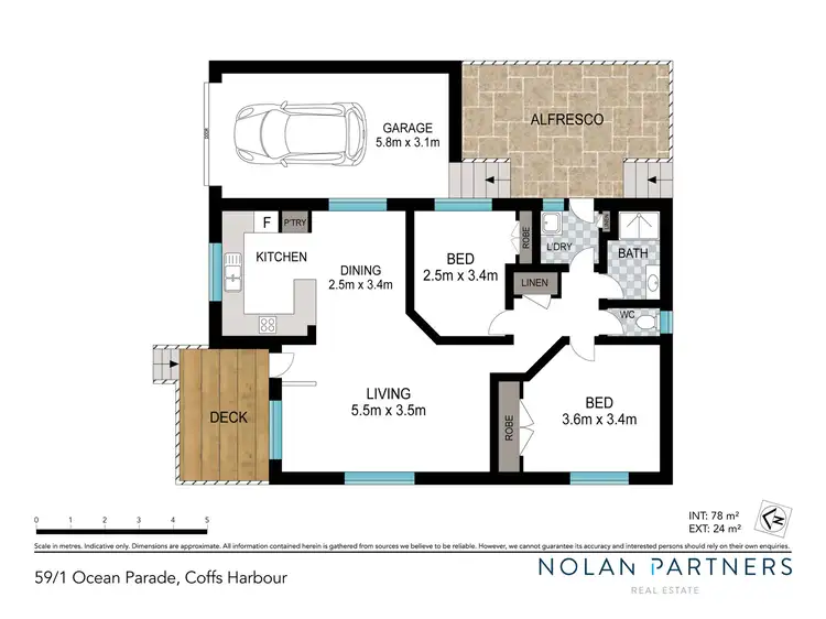 Floorplan of Homely villa listing, 59/1 Ocean Parade, Coffs Harbour NSW 2450