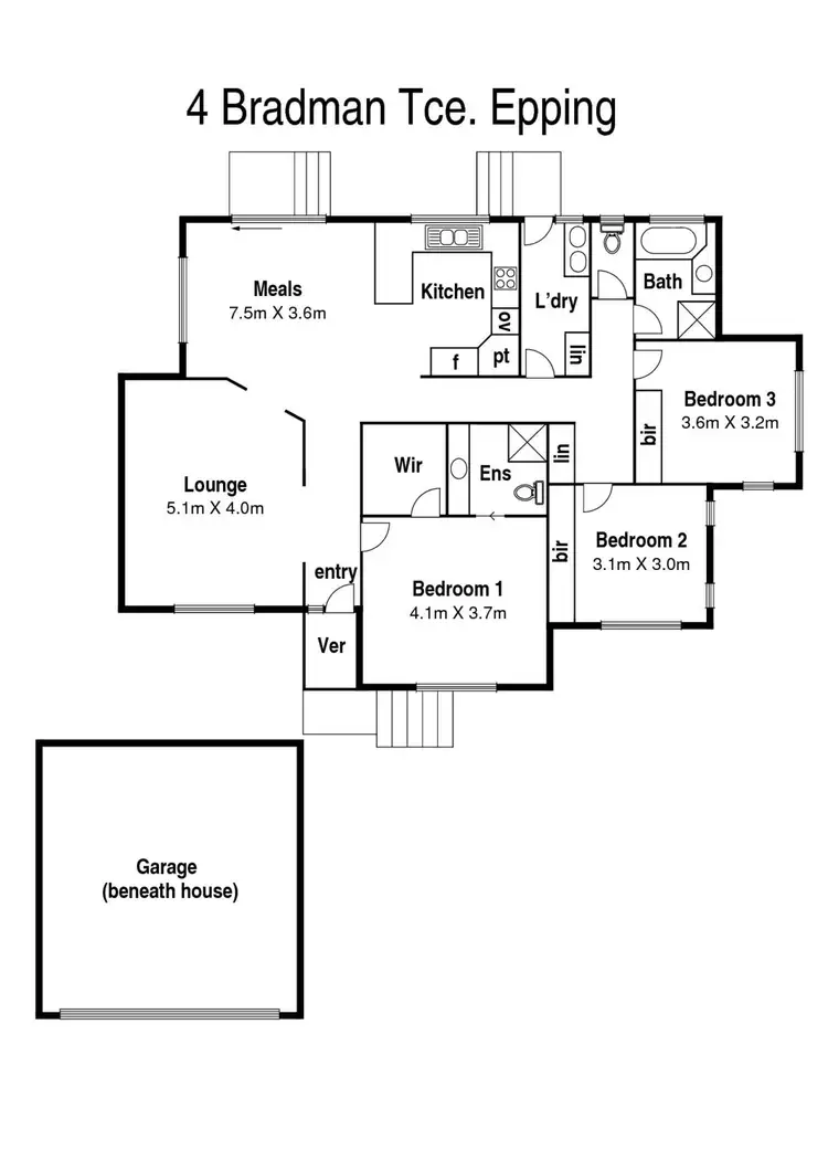 Floorplan of Homely house listing, 4 Bradman Terrace, Epping VIC 3076