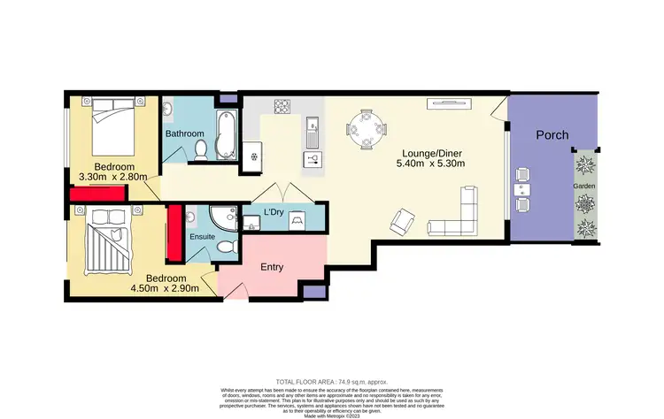 Floorplan of Homely apartment listing, 79/56-66 Lakeside Parade, Jordan Springs NSW 2747