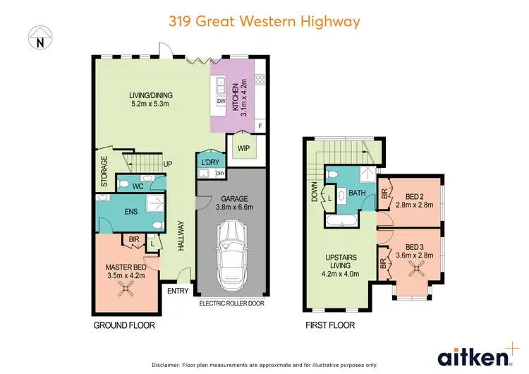Floorplan of Homely townhouse listing, 319 Great Western Highway, Emu Plains NSW 2750