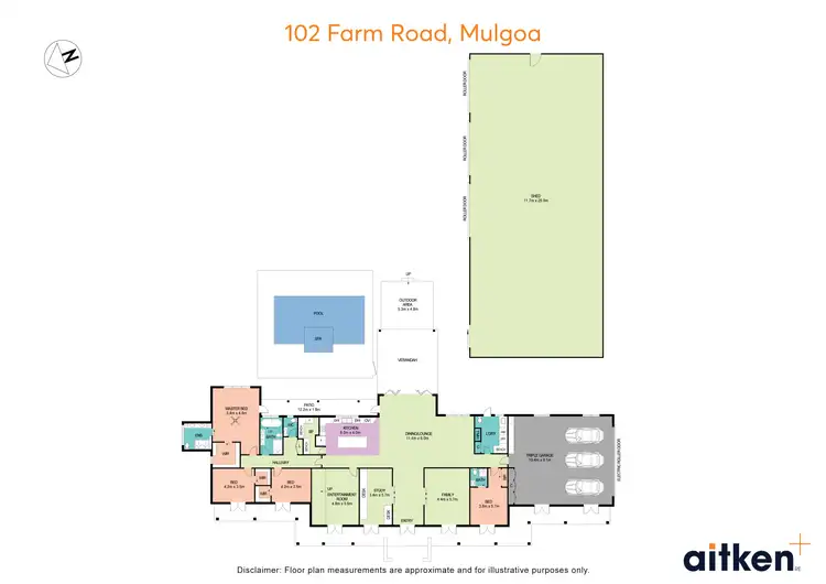 Floorplan of Homely rural property listing, 102 Farm Road, Mulgoa NSW 2745