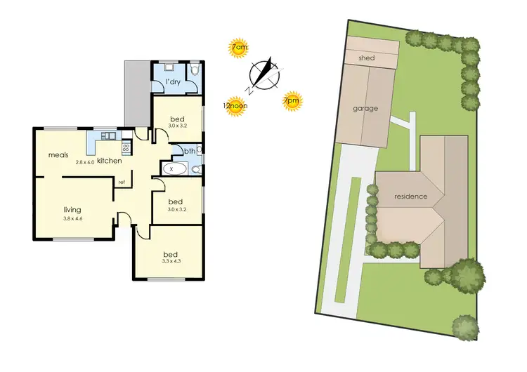 Floorplan of Homely house listing, 87 Brunning Crescent, Frankston North VIC 3200