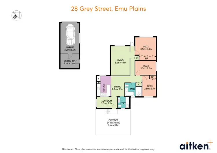 Floorplan of Homely house listing, 28 Grey Street, Emu Plains NSW 2750