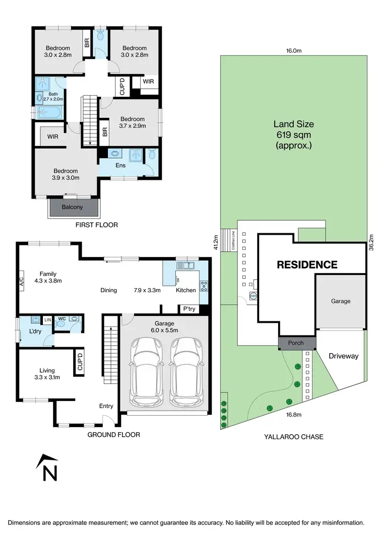 Floorplan of Homely house listing, 25 Yallaroo Chase, Werribee VIC 3030