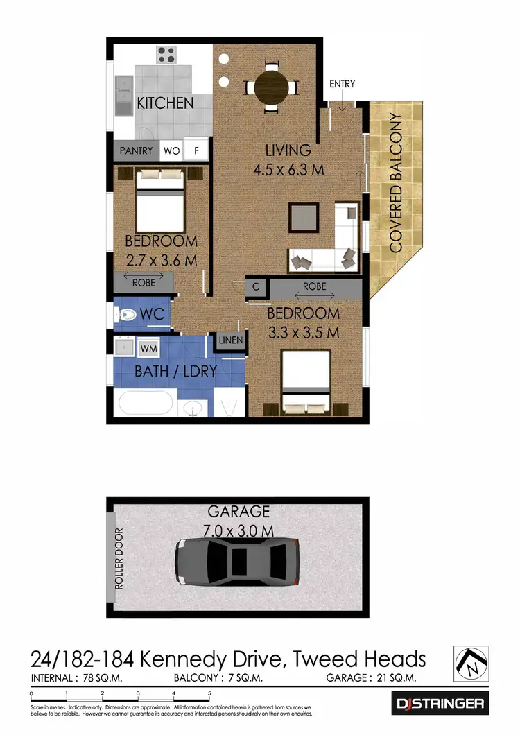 Floorplan of Homely unit listing, 24/182-184 Kennedy Drive, Tweed Heads West NSW 2485