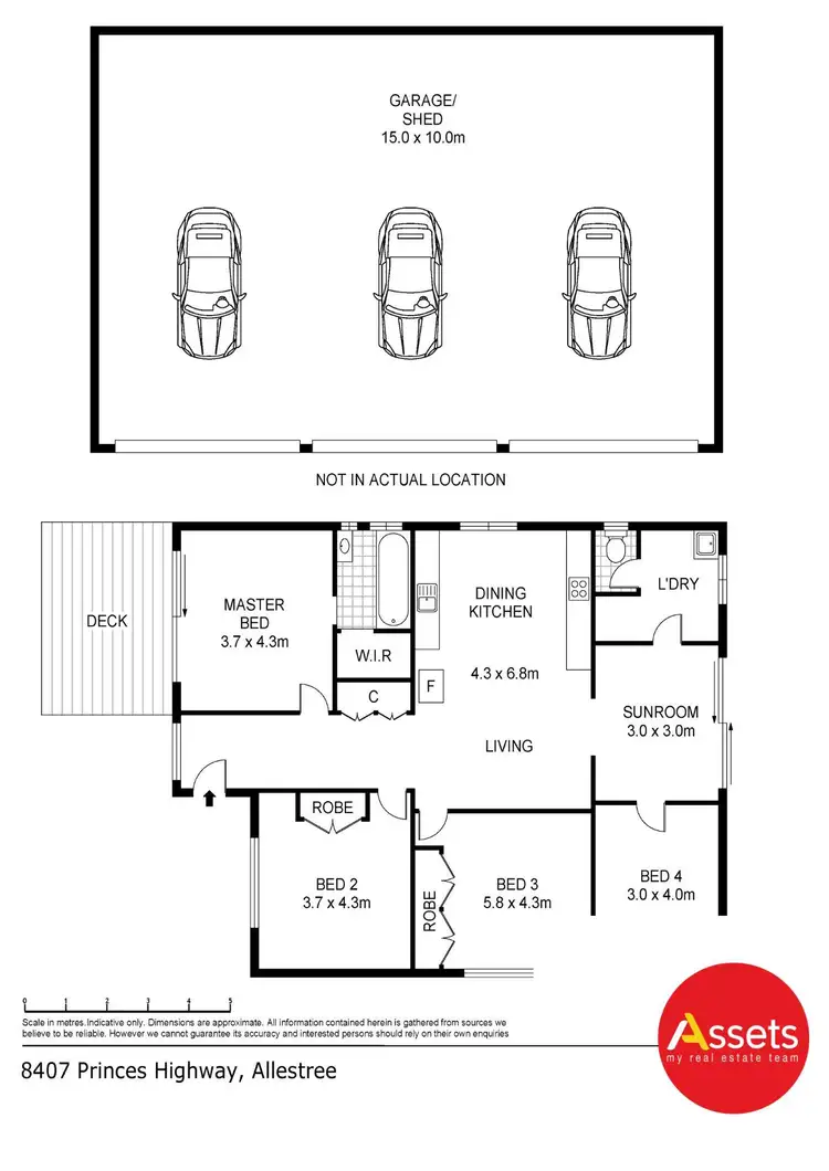 Floorplan of Homely rural property listing, 8407 Princes Highway, Allestree VIC 3305