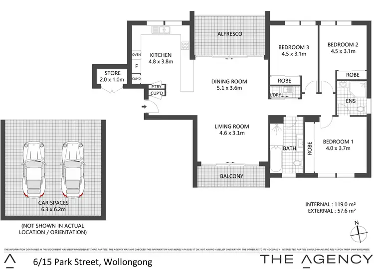 Floorplan of Homely apartment listing, 6/15 Park Street, Wollongong NSW 2500
