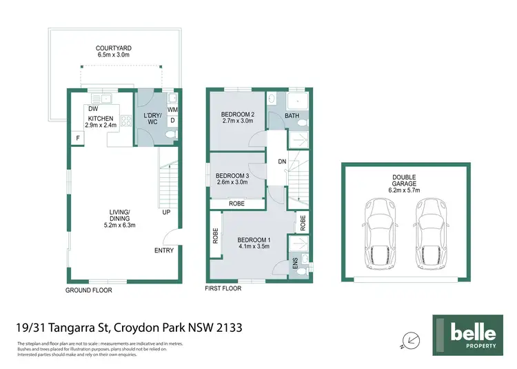 Floorplan of Homely townhouse listing, 19/31 Tangarra Street, Croydon Park NSW 2133