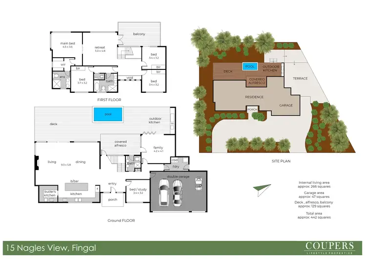 Floorplan of Homely house listing, 15 Nagles View, Fingal VIC 3939