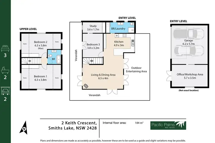 Floorplan of Homely house listing, 2 Keith Crescent, Smiths Lake NSW 2428