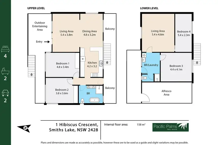 Floorplan of Homely house listing, 1 Hibiscus Crescent, Smiths Lake NSW 2428
