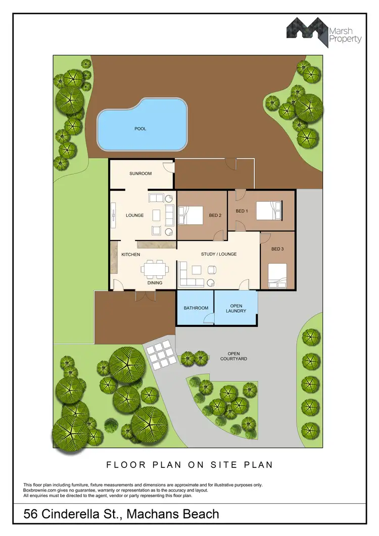 Floorplan of Homely house listing, 56 Cinderella Street, Machans Beach QLD 4878