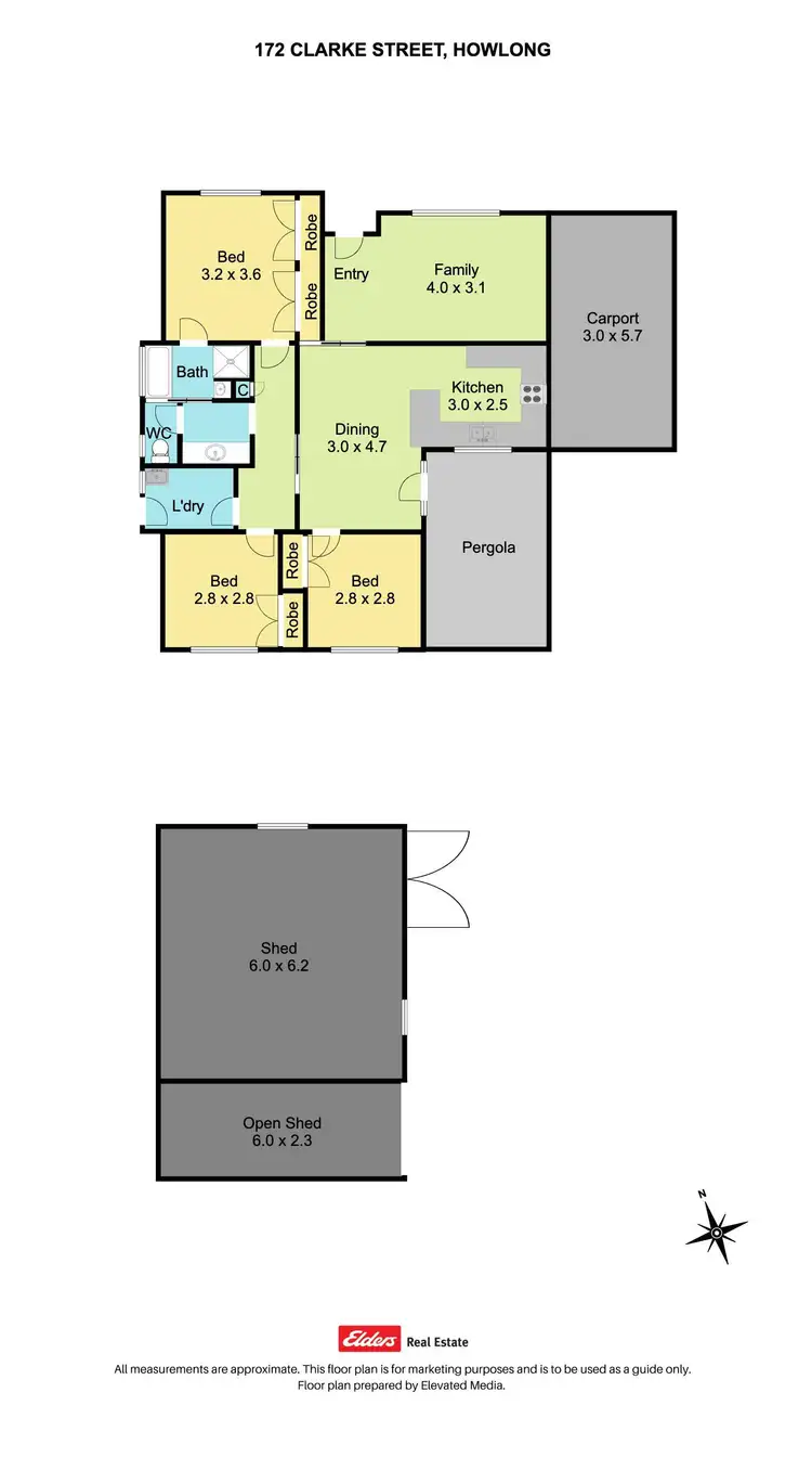Floorplan of Homely house listing, 172 Clarke Street, Howlong NSW 2643