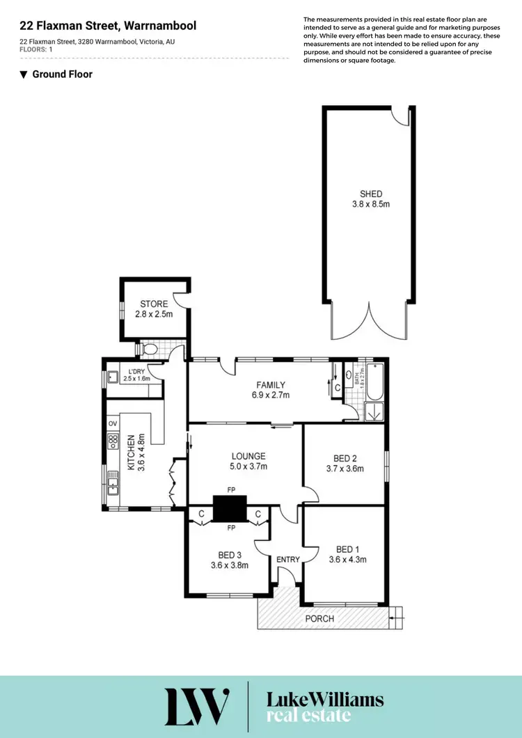 Floorplan of Homely house listing, 22 Flaxman Street, Warrnambool VIC 3280
