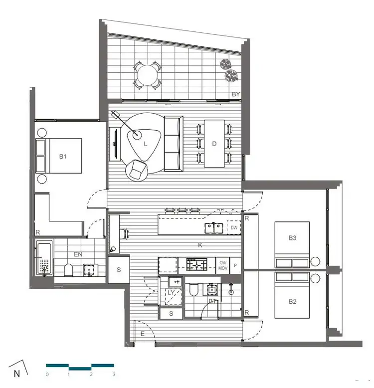 Floorplan of Homely apartment listing, 703/3 Lucinda Avenue, Norwest NSW 2153