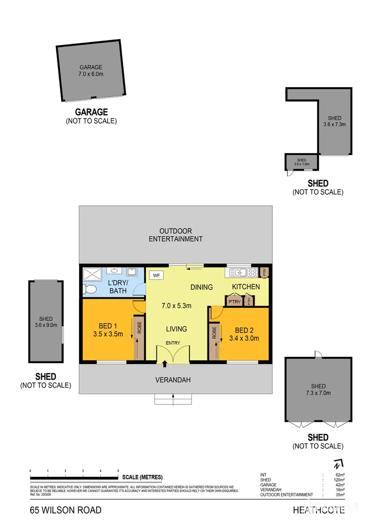 Floorplan of Homely house listing, 65 Wilson Road, Heathcote VIC 3523