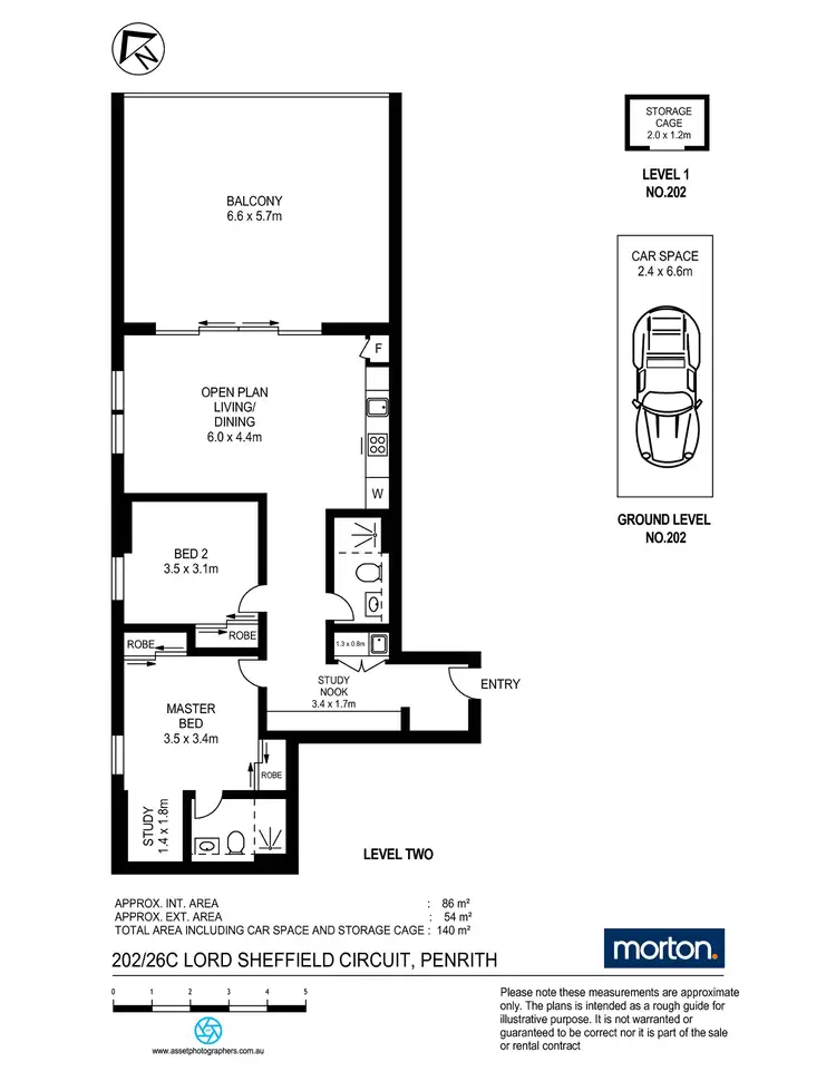 Floorplan of Homely apartment listing, 202/26C Lord Sheffield Circuit, Penrith NSW 2750