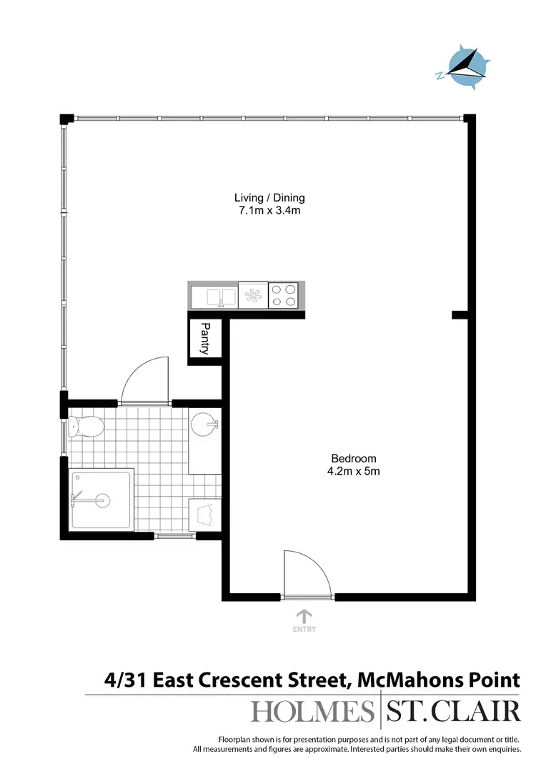 Floorplan of Homely apartment listing, 4/31 East Crescent Street, Mcmahons Point NSW 2060