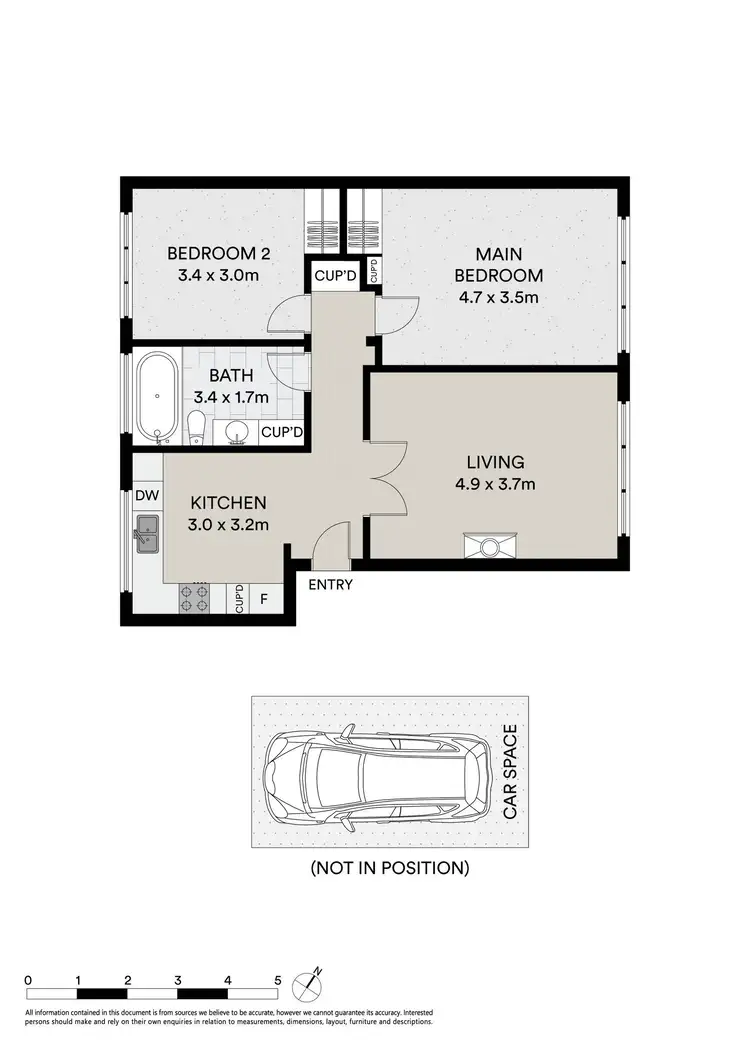 Floorplan of Homely apartment listing, 3/13a Hartpury Avenue, Elwood VIC 3184