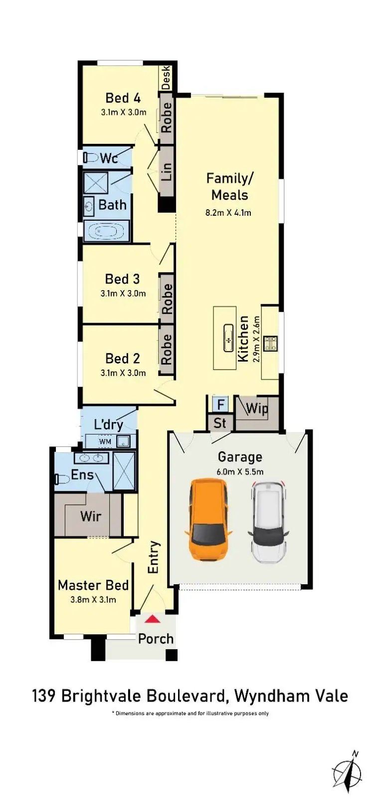 Floorplan of Homely house listing, 139 Brightvale Boulevarde, Wyndham Vale VIC 3024