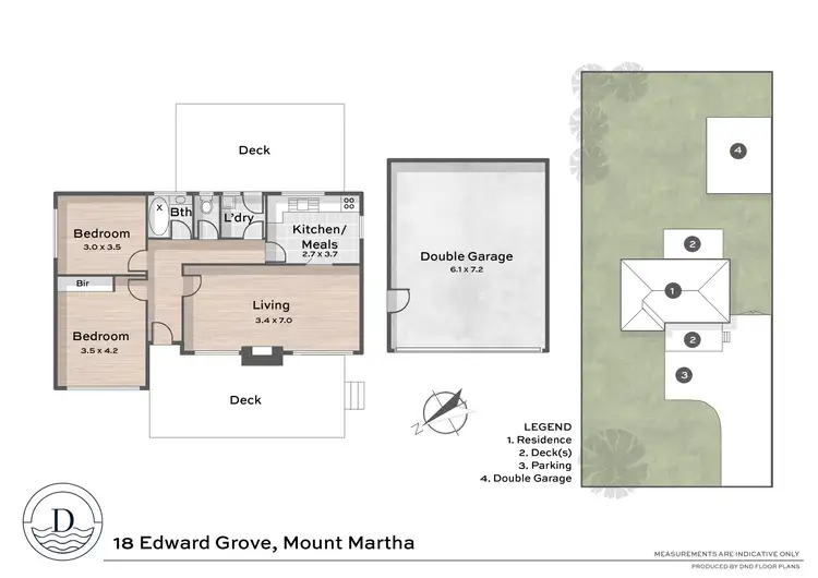 Floorplan of Homely house listing, 18 Edward Grove, Mount Martha VIC 3934